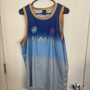 Disney Atlantis Blue and Gold Tank Top